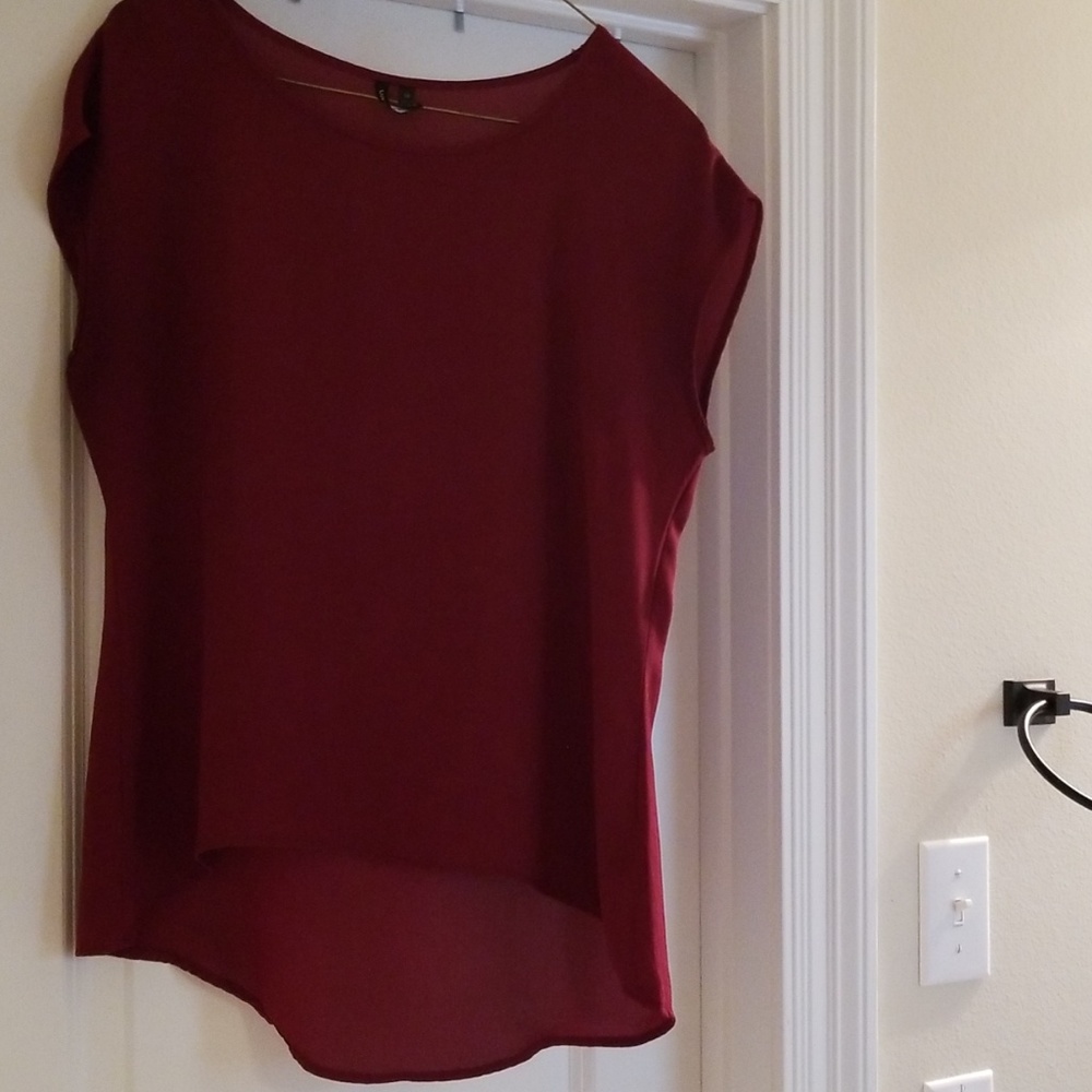 Maroon dress shirt
